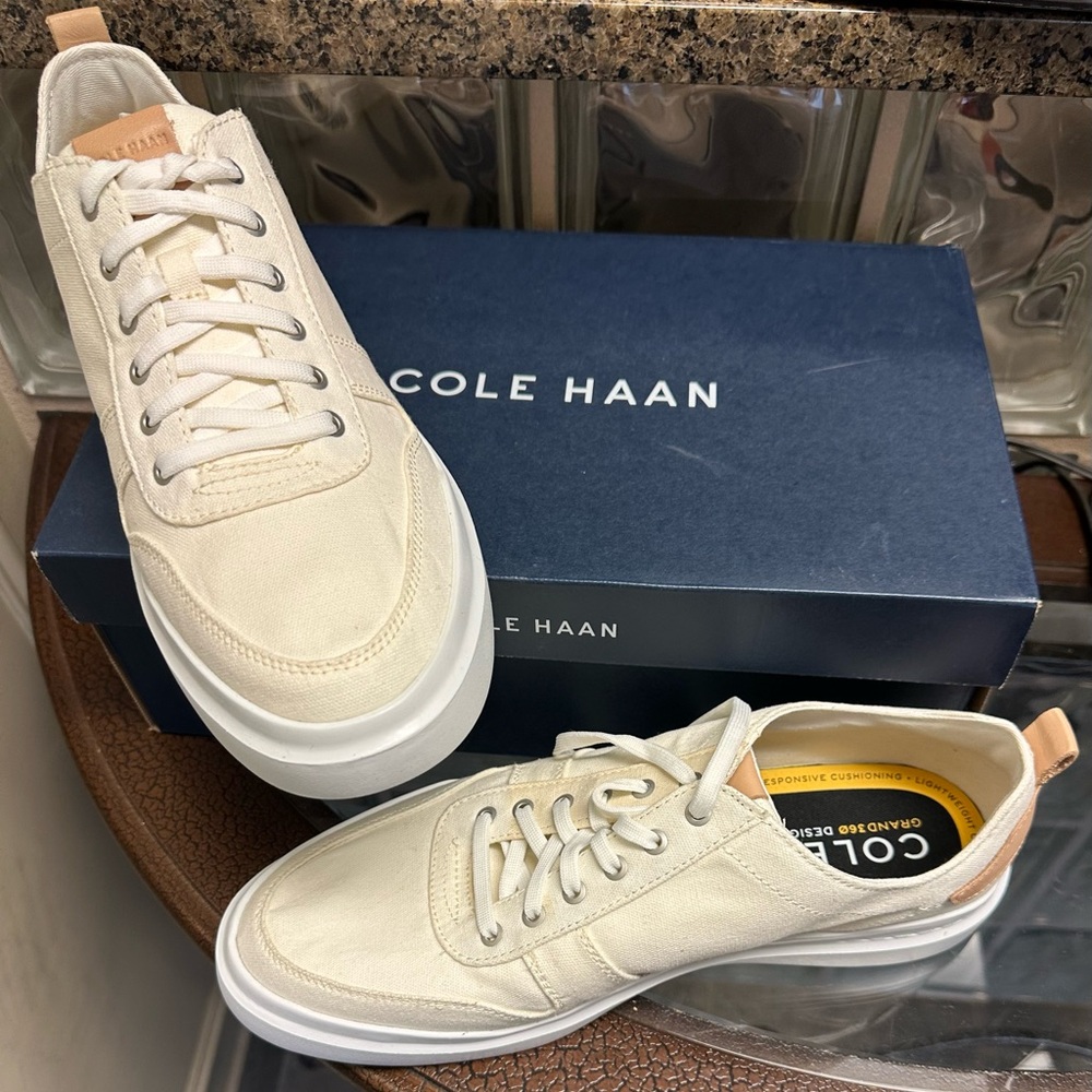 Cole Haan Men's Cream Sneakers